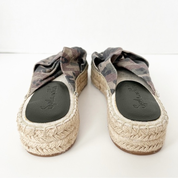 Splendid Espadrille Slide Sandals Women's Size 10 Camo Albany Platform Slip On - Picture 6 of 9